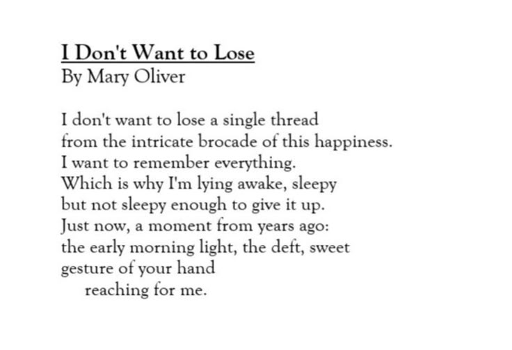 I Don't Want to Lose